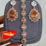 ZIRCONIA EARING AND BRACELET