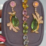 ZIRCONIA EARING AND MATCHING BRACELET