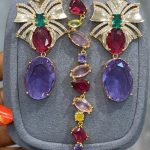 ZIRCONIA EARING AND MATCHING BRACELET