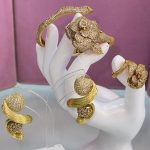 EARING AND MATCHING BRACELET WITH RING