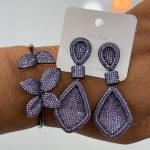 EARING AND MATCHING BRACELET WITH RING
